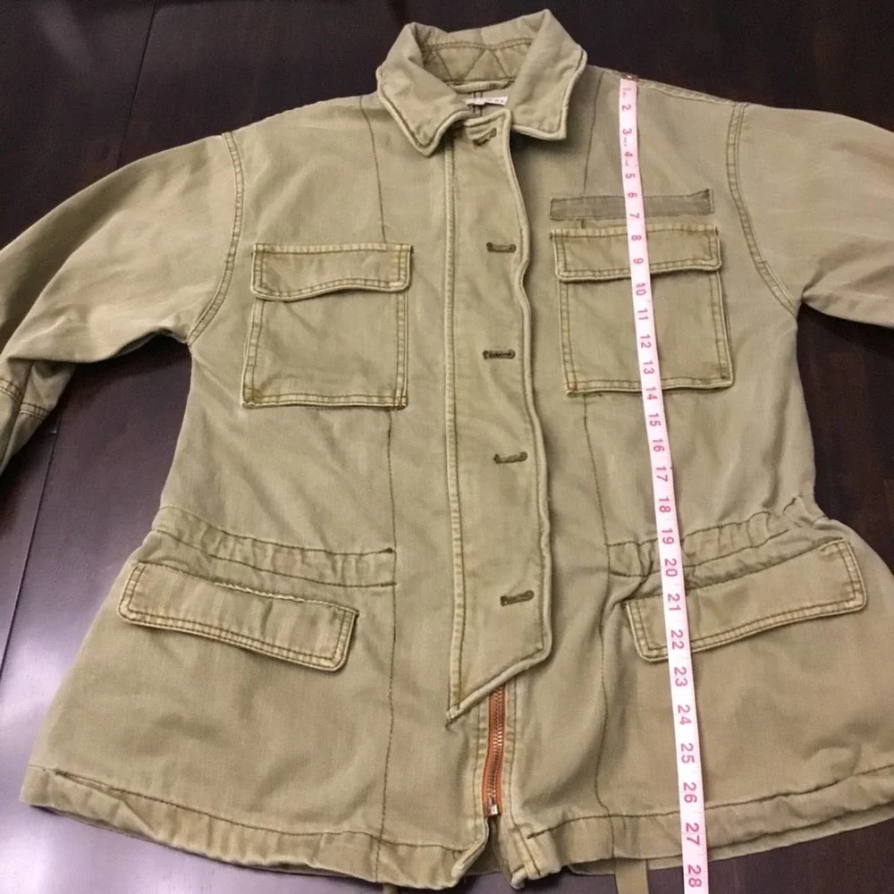 Free People Seize The Day Military Oversized Jacket Size XS